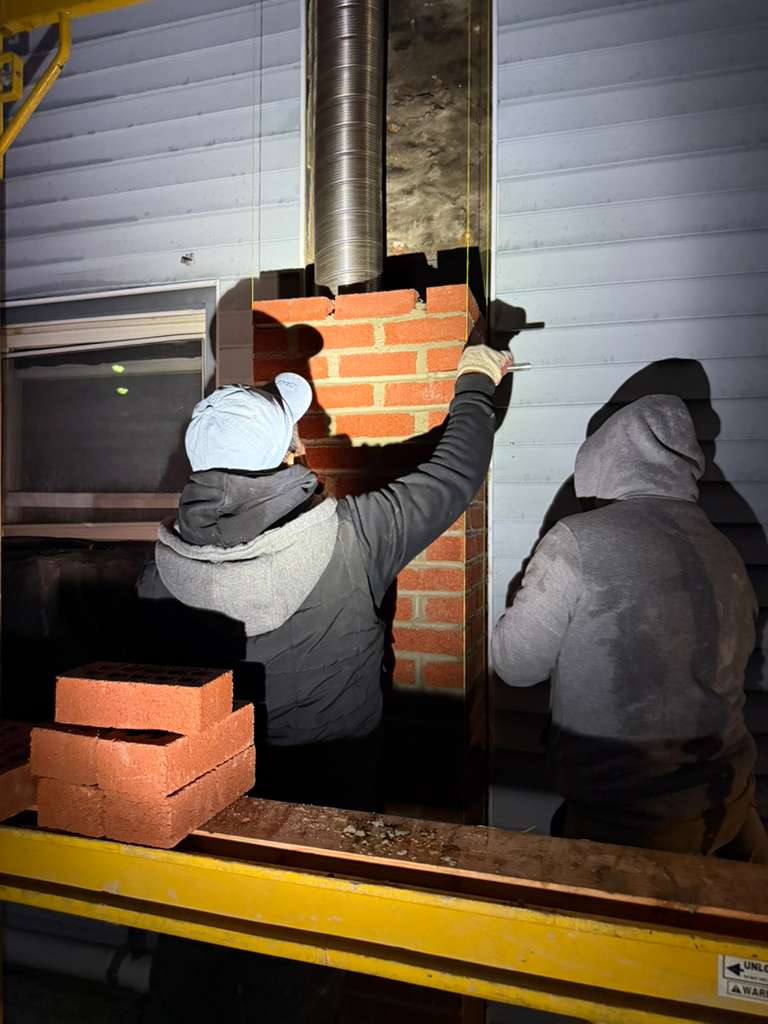 Completed chimney project